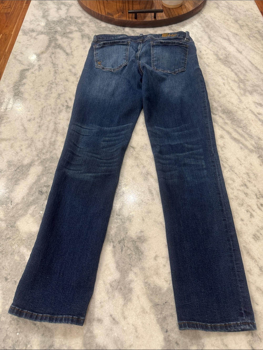 Kut from the Kloth Women's Straight-Leg Jeans in Dark Blue Wash - Picture 4 of 4